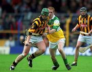 9 June 2002; Henry Shefflin of Kilkenny in action against Offaly's Barry Whelahan during the Guinness Leinster Senior Hurling Championship Semi-Final match between Kilkenny and Offaly at Semple Stadium in Thurles, Tipperary. Photo by Ray McManus/Sportsfile