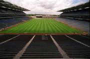 12 June 2002; A general view of the stadium and newly laid pitch at Croke Park in Dublin. Photo by Ray McManus/Sportsfile