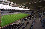12 June 2002; A general view of the stadium, from the Hogan Stand, showing the newly laid pitch, at Croke Park in Dublin. Photo by Ray McManus/Sportsfile