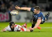 26 December 2011; Cian Healy, Leinster, in action against Mike Allen, Ulster. Celtic League, Leinster v Ulster, RDS, Ballsbridge, Dublin. Photo by Sportsfile