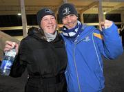 26 December 2011; Leinster supporters Ciara and Michael Hayde, from Rathgar, Dublin, at the game. Celtic League, Leinster v Ulster, RDS, Ballsbridge, Dublin. Picture credit: David Maher / SPORTSFILE