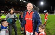 26 December 2011; John Hayes, Munster, after the game with his daughter Sally, age 5. Celtic League, Munster v Connacht, Thomond Park, Limerick. Picture credit: Diarmuid Greene / SPORTSFILE