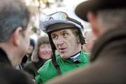 28 December 2011; Jockey Tony McCoy in the parade ring after he rode Synchronised to win the Lexus Steeplechase. Leopardstown Christmas Racing Festival 2011, Leopardstown Racecourse, Leopardstown, Dublin. Picture credit: Barry Cregg / SPORTSFILE