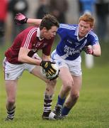 24 December 2011; Eoin O'Leary, Dromid Pearses, in action against Darragh O'Sullivan, St. Mary's. South Kerry Senior Football Championship Final, St. Mary's v Dromid Pearses, Waterville Sportsfield, Waterville, Co. Kerry. Picture credit: Stephen McCarthy / SPORTSFILE