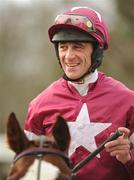 26 December 2011; Jockey Davy Russell after winning the United Arab Emirates Embassy Juvenile Hurdle on His Excellency. Leopardstown Christmas Racing Festival 2011, Leopardstown Racecourse, Leopardstown, Dublin. Picture credit: Ray McManus / SPORTSFILE