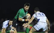 1 January 2012; Brian Tuohy, Connacht, in action against David Kearney, Leinster. Celtic League, Connacht v Leinster, Sportsground, Galway. Picture credit: Diarmuid Greene / SPORTSFILE