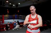 31 May 2017; Martin Keenan, Rathkeale, before his 91+kg Super-Heavy Weight IABA Box-Off against Dean Gardiner, Clonmel, for the European Championships at the National Stadium in Dublin. Photo by Piaras Ó Mídheach/Sportsfile