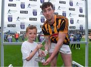31 May 2017; Billly Ryan of Kilkenny receives the Man of the Match Award from Alex Conroy, age 7, from Cabra, Dublin, after the Bord Gáis Energy Leinster GAA Hurling Under 21 Championship Quarter-Final match between Kilkenny and Dublin at Nowlan Park in Kilkenny. Photo by Eóin Noonan/Sportsfile