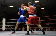 31 May 2017; Martin Keenan, Rathkeale, right, in action against Dean Gardiner, Clonmel, during their 91+kg Super-Heavy Weight IABA Box-Off for the European Championships at the National Stadium in Dublin. Photo by Piaras Ó Mídheach/Sportsfile