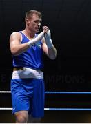 31 May 2017; Dean Gardiner, Clonmel, after defeating Martin Keenan, Rathkeale, in their 91+kg Super-Heavy Weight IABA Box-Off for the European Championships at the National Stadium in Dublin. Photo by Piaras Ó Mídheach/Sportsfile
