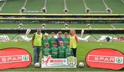 31 May 2017; The Scoil Lognáid team, Co Galway, during the SPAR FAI Primary School 5s National Finals at Aviva Stadium, in Lansdowne Rd, Dublin 4. Photo by Sam Barnes/Sportsfile