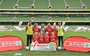 31 May 2017; The Scoil Niocláis team, Co Cork, during the SPAR FAI Primary School 5s National Finals at Aviva Stadium, in Lansdowne Rd, Dublin 4. Photo by Sam Barnes/Sportsfile