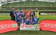 31 May 2017; The Kilkenny School Project team, Co Kilkenny, with their medals following the SPAR FAI Primary School 5s National Finals at Aviva Stadium, in Lansdowne Rd, Dublin 4. Photo by Sam Barnes/Sportsfile