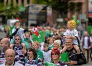 1 June 2017; A general view of the parade during the IRFU Rugby World Cup 2023 Bid Submission at World Rugby House in Dublin. Photo by Sam Barnes/Sportsfile