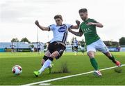 2 June 2017; Sean Gannon of Dundalk is tackled by Sean Maguire of Cork City during the SSE Airtricity League Premier Division match between Dundalk and Cork City at Oriel Park in Dundalk, Co. Louth. Photo by Ramsey Cardy/Sportsfile