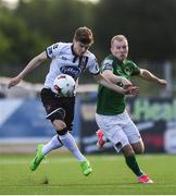 2 June 2017; Sean Gannon of Dundalk in action against Stephen Dooley of Cork City during the SSE Airtricity League Premier Division match between Dundalk and Cork City at Oriel Park in Dundalk, Co. Louth. Photo by Ramsey Cardy/Sportsfile