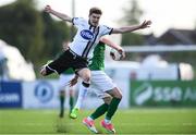2 June 2017; Sean Gannon of Dundalk is tackled by Stephen Dooley of Cork City during the SSE Airtricity League Premier Division match between Dundalk and Cork City at Oriel Park in Dundalk, Co. Louth. Photo by Ramsey Cardy/Sportsfile