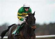 27 December 2011; The Way We Were, with Tony McCoy up, make their way past the grandstand first time round during the paddypower.com Android App Maiden Hurdle. Leopardstown Christmas Racing Festival 2011, Leopardstown Racecourse, Leopardstown, Dublin. Picture credit: Barry Cregg / SPORTSFILE