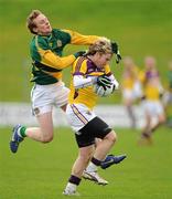 8 January 2012; Ben Brosnan, Wexford, in action against Ciaran Lenihan, Meath. Bord Na Mona O'Byrne Cup, First Round, Meath v Wexford, Pairc Tailteann, Navan, Co. Meath. Picture credit: Brendan Moran / SPORTSFILE