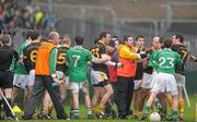 8 January 2012; Players from both sides get involved in an altercation during the game. Dr. McKenna Cup, Section A, Fermanagh v Antrim, Brewster Park, Enniskillen, Co. Fermanagh. Photo by Sportsfile