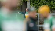27 May 2017; Offaly supporter Mick McDonagh before the Leinster GAA Hurling Senior Championship Quarter-Final match between Westmeath and Offaly at TEG Cusack Park in Mullingar, Co Westmeath. Photo by Piaras Ó Mídheach/Sportsfile