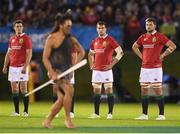 3 June 2017; British and Irish Lions players, from left, Jonathan Sexton, Sam Warburton and Iain Henderson prior to the match between the New Zealand Provincial Barbarians and the British & Irish Lions at Toll Stadium in Whangarei, New Zealand. Photo by Stephen McCarthy/Sportsfile