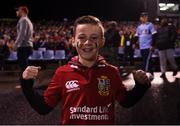 3 June 2017; British and Irish Lions supporter Keelan O'Neill, from Bray, Co. Wicklow, prior to the match between the New Zealand Provincial Barbarians and the British & Irish Lions at Toll Stadium in Whangarei, New Zealand. Photo by Stephen McCarthy/Sportsfile