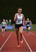 3 June 2017; Sharlene Mawdsley of St Mary's Newport, Co Tipperary, on her way to winning the Senior Girl's 400m during the Irish Life Health All Ireland Schools Track & Field Championships 2017 at Tullamore Harrier Stadium, in Co. Offaly. Photo by Sam Barnes/Sportsfile