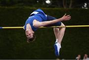 3 June 2017; Joseph Mcevoy, St Annes CC, Co Clare, on his way to winning the Intermediate Boy's High Jump during the Irish Life Health All Ireland Schools Track & Field Championships 2017 at Tullamore Harrier Stadium, in Co. Offaly. Photo by Sam Barnes/Sportsfile