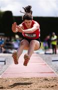 3 June 2017; Grace Furlong of CBS New Ross, Co Wexford, on her way to winning the Senior Girl's Triple Jump during the Irish Life Health All Ireland Schools Track & Field Championships 2017 at Tullamore Harrier Stadium, in Co. Offaly. Photo by Sam Barnes/Sportsfile