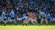 3 June 2017; Con O'Callaghan of Dublin in action against John Murphy of Carlow during the Leinster GAA Football Senior Championship Quarter-Final match between Dublin and Carlow at O'Moore Park, Portlaoise, in Co. Laois. Photo by Daire Brennan/Sportsfile