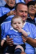 3 June 2017; Nine month old Dublin supporter Jack Sheehan, from Clondalkin, Co. Dublin, before the Leinster GAA Football Senior Championship Quarter-Final match between Dublin and Carlow at O'Moore Park, Portlaoise, in Co. Laois. Photo by Ray McManus/Sportsfile