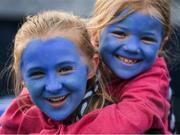 3 June 2017; Twelve year old Elli May Reddy and her sister Anna, 7 years, from Clontarf, Dublin, at the Leinster GAA Football Senior Championship Quarter-Final match between Dublin and Carlow at O'Moore Park, Portlaoise, in Co. Laois.  Photo by Ray McManus/Sportsfile