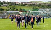 4 June 2017; The Armagh team walk the pitch during half time of the minor game ahead of the Ulster GAA Football Senior Championship Quarter-Final match between Down and Armagh at Páirc Esler, in Newry. Photo by Daire Brennan/Sportsfile