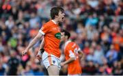 4 June 2017; Andrew Murnin of Armagh celebrates after scoring his side's second goal during the Ulster GAA Football Senior Championship Quarter-Final match between Down and Armagh at Páirc Esler, in Newry. Photo by Daire Brennan/Sportsfile