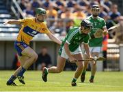 4 June 2017; Barry Murphy of Limerick in action against Ben O'Gorman of Clare during the Munster GAA Hurling U25 Championship Semi-Final match between Limerick and Clare at Semple Stadium, in Thurles, Co. Tipperary. Photo by Diarmuid Greene/Sportsfile