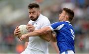 4 June 2017; Fergal Conway of Kildare in action against Colm Begley of Laois during the Leinster GAA Football Senior Championship Quarter-Final match between Laois and Kildare at O'Connor Park, in Tullamore, Co. Offaly.   Photo by Piaras Ó Mídheach/Sportsfile