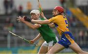 4 June 2017; Kyle Hayes of Limerick in action against David Fitzgerald of Clare during the Munster GAA Hurling Senior Championship Semi-Final match between Limerick and Clare at Semple Stadium, in Thurles, Co. Tipperary. Photo by Ray McManus/Sportsfile