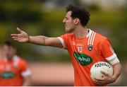 4 June 2017; Jamie Clarke of Armagh in action against during the Ulster GAA Football Senior Championship Quarter-Final match between Down and Armagh at Páirc Esler, in Newry. Photo by Philip Fitzpatrick/Sportsfile