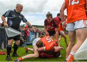 4 June 2017; Down and Armagh players scuffle during the Ulster GAA Football Senior Championship Quarter-Final match between Down and Armagh at Páirc Esler, in Newry. Photo by Philip Fitzpatrick/Sportsfile