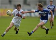 4 June 2017; Niall Kelly in action against Alan Farrell of Laois during the Leinster GAA Football Senior Championship Quarter-Final match between Laois and Kildare at O'Connor Park, in Tullamore, Co. Offaly.   Photo by Piaras Ó Mídheach/Sportsfile