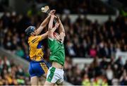 4 June 2017; David McInerney of Clare in action against Barry Nash of Limerick during the Munster GAA Hurling Senior Championship Semi-Final between Limerick and Clare at Semple Stadium in Thurles, Co. Tipperary. Photo by Diarmuid Greene/Sportsfile