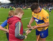 4 June 2017; David Reidy of Clare signs autographs for young supporters after the Munster GAA Hurling Senior Championship Semi-Final match between Limerick and Clare at Semple Stadium, in Thurles, Co. Tipperary. Photo by Ray McManus/Sportsfile