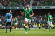4 May 2017; Jonathan Walters of Republic of Ireland celebrates after scoring his side's first goal of the game during the international friendly match between Republic of Ireland and Uruguay at the Aviva Stadium in Dublin. Photo by Ramsey Cardy/Sportsfile