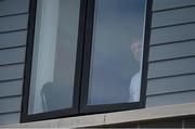 4 June 2017; Armagh manager Kieran McGeeney watches the game from upstairs in the club house during the Ulster GAA Football Senior Championship Quarter-Final match between Down and Armagh at Páirc Esler, in Newry. Photo by Daire Brennan/Sportsfile