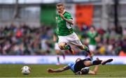 4 May 2017; James McClean of Republic of Ireland in action against Jose Gimenez of Uruguay during the international friendly match between Republic of Ireland and Uruguay at the Aviva Stadium in Dublin. Photo by Eóin Noonan/Sportsfile