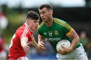 4 June 2017; James Toher of Meath in action against Ruari Moore of Louth during the Leinster GAA Football Senior Championship Quarter-Final match between Meath and Louth at Parnell Park, in Dublin. Photo by Matt Browne/Sportsfile