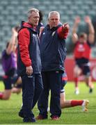 5 June 2017; British and Irish Lions head coach Warren Gatland and attack coach Rob Howley, left, during a training session at the QBE Stadium in Auckland, New Zealand. Photo by Stephen McCarthy/Sportsfile