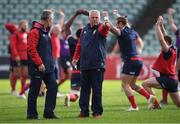 5 June 2017; British and Irish Lions head coach Warren Gatland and attack coach Rob Howley, left, during a training session at the QBE Stadium in Auckland, New Zealand. Photo by Stephen McCarthy/Sportsfile