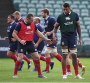 5 June 2017; Ken Owens, left, Courtney Lawes of the British and Irish Lions during a training session at the QBE Stadium in Auckland, New Zealand. Photo by Stephen McCarthy/Sportsfile